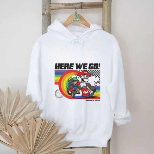Mario Kart Pride Rainbow Road Here We Go shirt