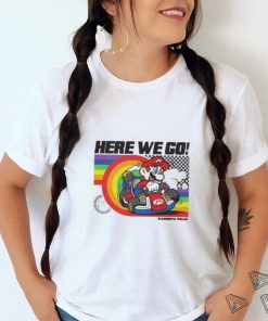 Mario Kart Pride Rainbow Road Here We Go shirt
