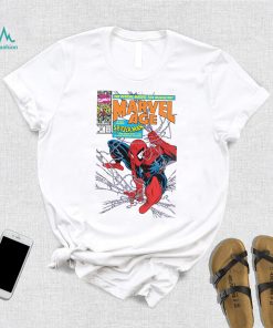 Marvel Crewneck Graphic Unisex T Shirts Adult Long Sleeve 90's Spider Man Age White Casual Cotton Shirt