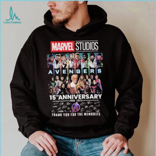 Marvel Studios Avengers 15th Anniversary 2008 2023 Thank You For The Memories Shirt