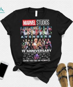 Marvel Studios Avengers 15th Anniversary 2008 2023 Thank You For The Memories Shirt