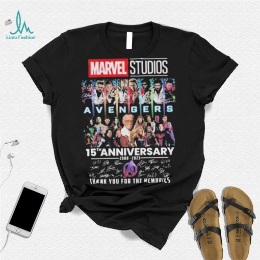 Marvel Studios Avengers 15th Anniversary 2008 2023 Thank You For The Memories Shirt