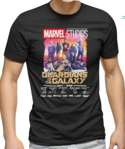 Marvel Studios Guardians of the Galaxy 2014 2023 are You ready for one last ride signatures shirt