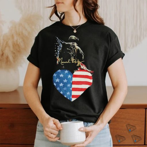 Memorial Day Us Flag Heart shirt