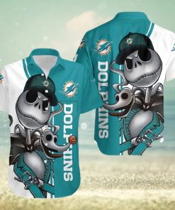 Miami Dolphins Hawaiian Shirt, Jack Skellington And Zero, Best Hawaiian Shirt