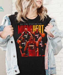 Miami Heat All time starting Five Legends shirt