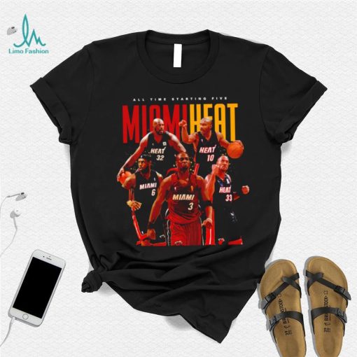 Miami Heat All time starting Five Legends shirt