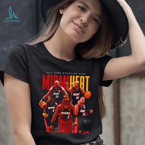 Miami Heat All time starting Five Legends shirt