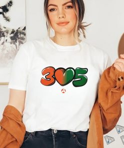 Miami Hurricanes 3 love 5 305 shirt