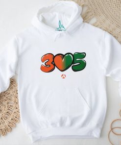 Miami Hurricanes 3 love 5 305 shirt