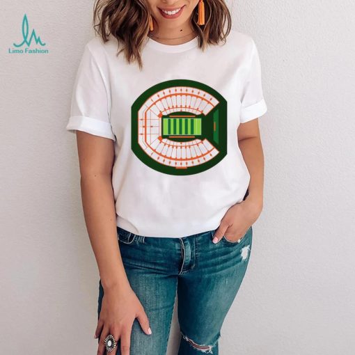 Miami Hurricanes OB Layout Stadium shirt