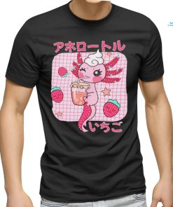 Michelle Otter Strawberry Axolotl Cute cartoon shirt