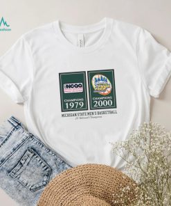 Michigan State Spartan Men’s Basketball 2X National Champions 1979 2000 shirt