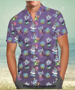 Mickey And Friends Hot Air Balloon Ride Disney Cartoon Graphics Inspired Full Printing Hawaiian Shirt