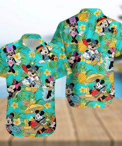 Mickey And Minnie Vacation Disney Cartoon Graphics Full Printing Hawaiian Shirt