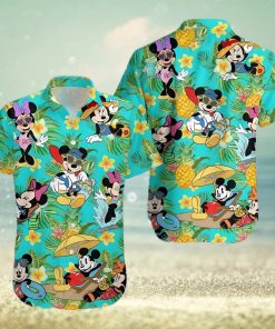 Mickey And Minnie Vacation Disney Cartoon Graphics Full Printing Hawaiian Shirt