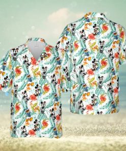 Mickey Minnie Mouse Donald Duck At The Beach Full Printing Hawaiian Shirt