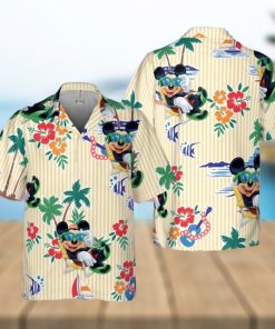 Mickey Mouse Chill At The Beach Full Printing Hawaiian Shirt