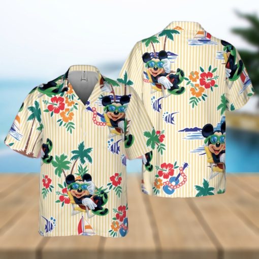 Mickey Mouse Chill At The Beach Full Printing Hawaiian Shirt