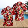 Mickey Mouse Disney Pineapple Hibiscus Full Printing Hawaiian Shirt – Red