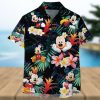 Mickey Minnie Mouse Donald Daisy Duck Surfing S And Catsle Full Printing Hawaiian Shirt – Blue