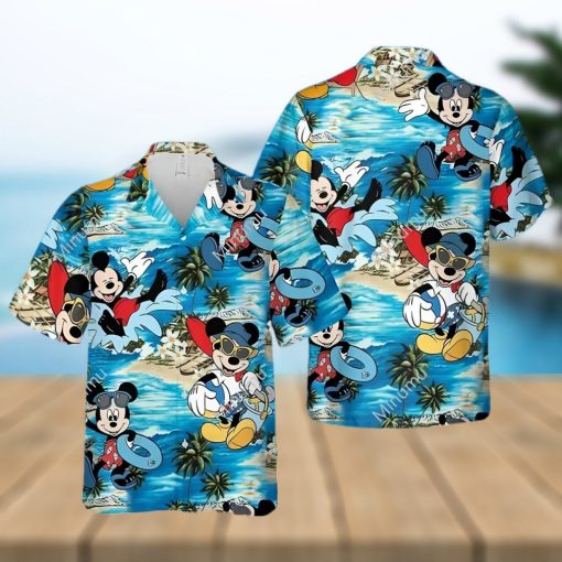 Mickey Mouse Disney Summer Vacation At The Beach Full Printing Hawaiian Shirt