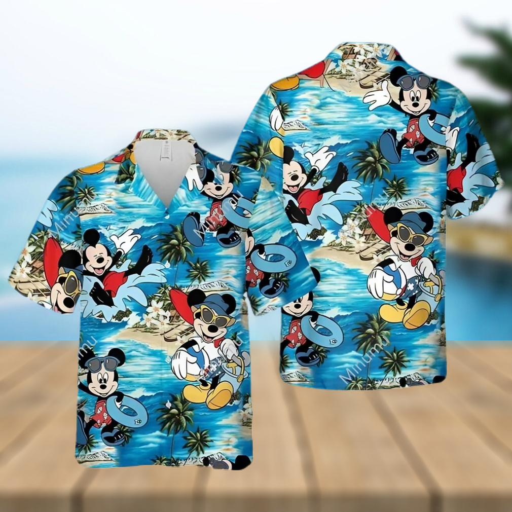 Cool Disney Mickey Mouse Philadelphia Eagles Hawaiian Shirt - Limotees