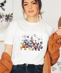 Mickey Mouse and Friends Custom 4th Of July Retro Shirt