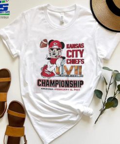 Mickey mouse Kansas city Chiefs super bowl championship Arizona february 12 2023 shirt