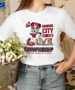 Mickey mouse Kansas city Chiefs super bowl championship Arizona february 12 2023 shirt