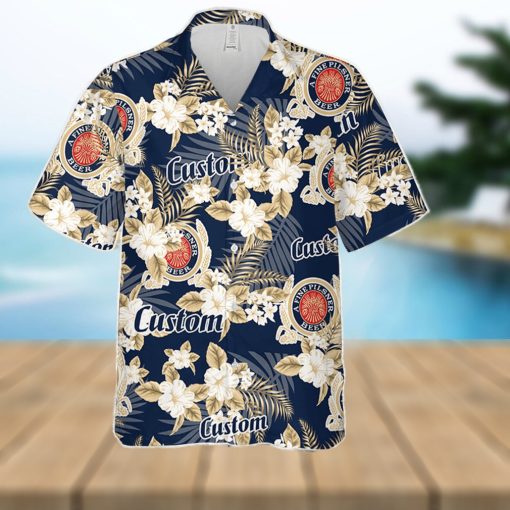 Miller Lite Hawaiian Shirt Flowers Pattern Personalized Gift Men And Women