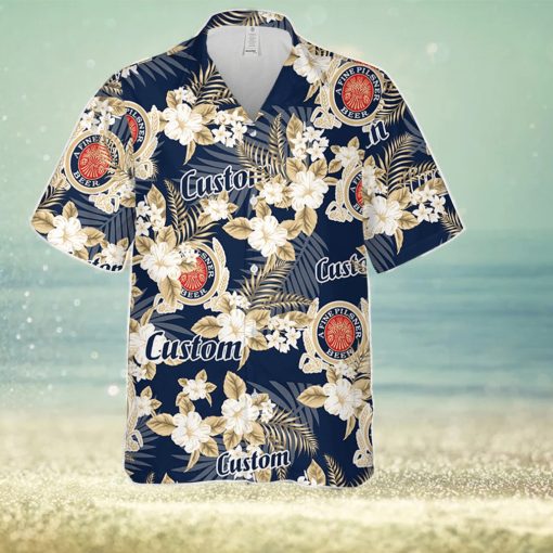 Miller Lite Hawaiian Shirt Flowers Pattern Personalized Gift Men And Women