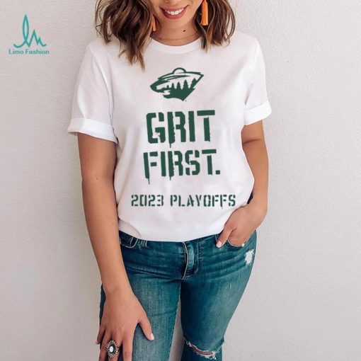 Minnesota Wild Hockey Club The Hockey Lodge Minnesota Grit First 2023 Playoff Shirt