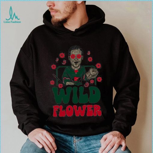 Minnesota Wild SotaStick Fleury Wild flower art shirt