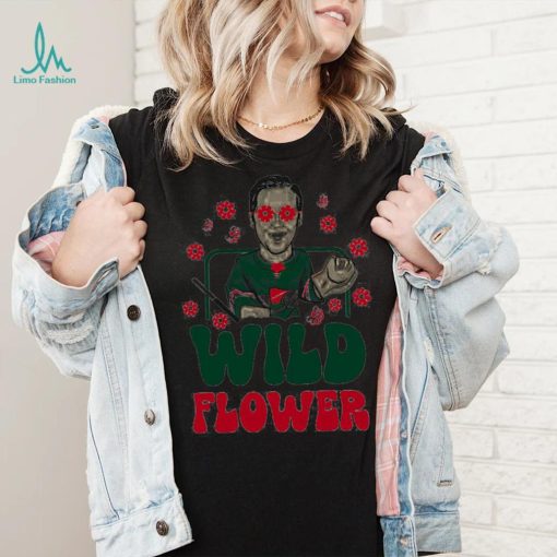 Minnesota Wild SotaStick Fleury Wild flower art shirt