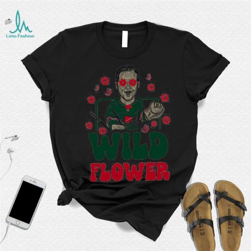 Minnesota Wild SotaStick Fleury Wild flower art shirt