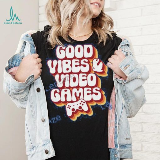 Mirandalorian Merch Good Vibes & Video Games Retro Shirt