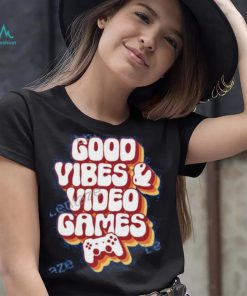 Mirandalorian Merch Good Vibes & Video Games Retro Shirt