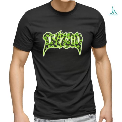 Mnestore twiztid 420 pattern patch embroidered pullover t shirt