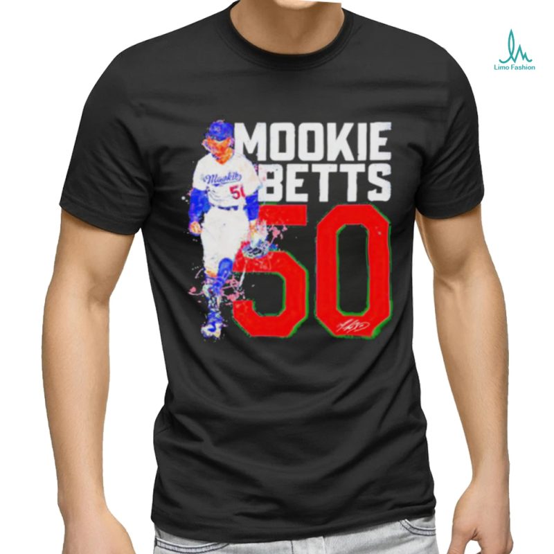Mookie Betts 50 Signature Shirt