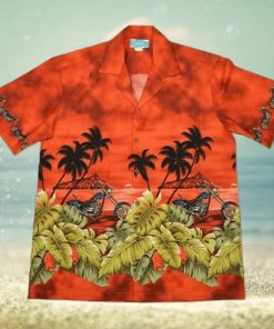 Motorcycle Orange High Quality Hawaiian Shirt