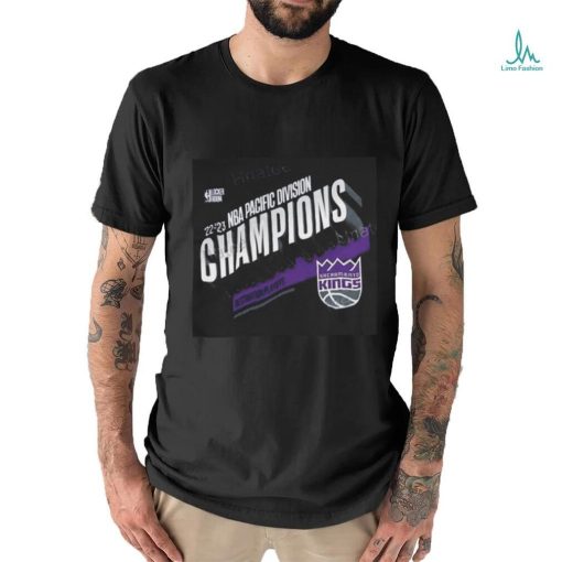 NBA merch sacramento kings 2023 pacific Division champions t shirt