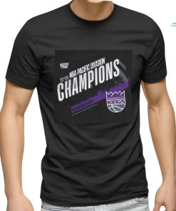 NBA merch sacramento kings 2023 pacific Division champions t shirt