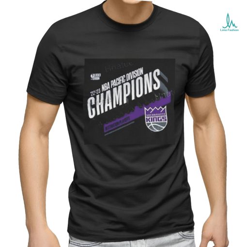 NBA merch sacramento kings 2023 pacific Division champions t shirt