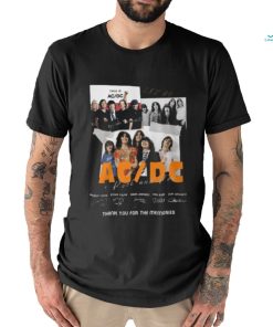 NEW AC DC Rock Band Thank You For The Memories T Shirt