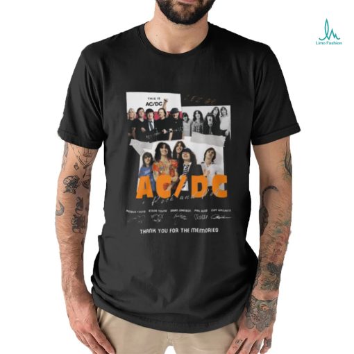 NEW AC DC Rock Band Thank You For The Memories T Shirt