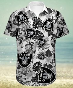 NEW FASHION 2023 Las Vegas Raiders Hawaiian Shirt flower summer gift for fans