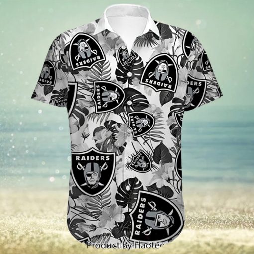 NEW FASHION 2023 Las Vegas Raiders Hawaiian Shirt flower summer gift for fans