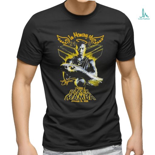 NEW Inmemory Of The Black Mamba 24 8 Kobe Bryant T Shirt