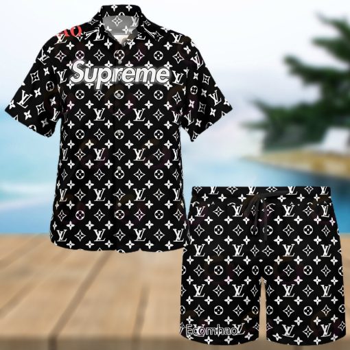 NEW Louis Vuitton Mix Supreme Hawaiian Shirt & Beach Shorts